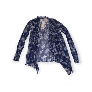 NWT Fuzzi Seashell open cardigan wrap size medium whimsy core y2K